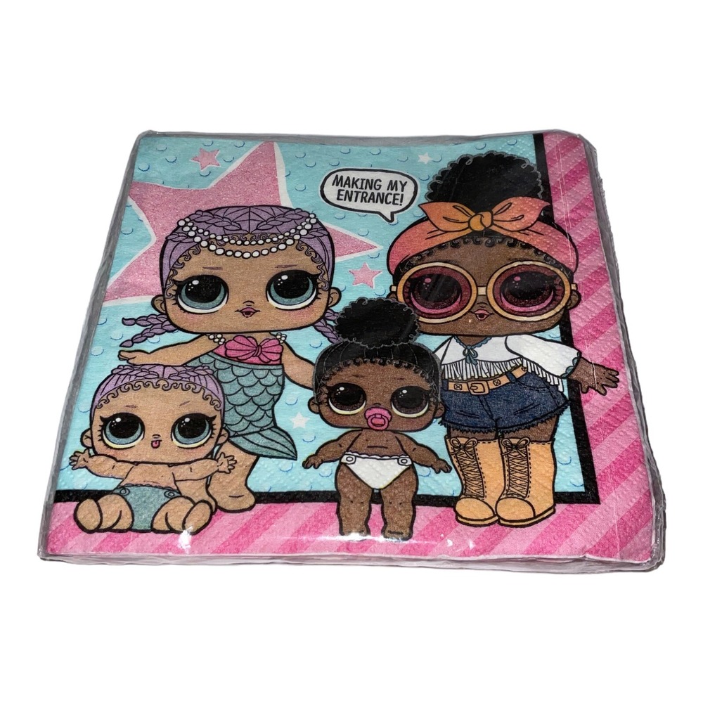 UNIQUE -‎ LOL SUPRISE PAPER PARTY NAPKINS - PACK OF 16